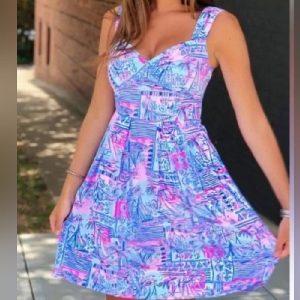 ❤️ HTF NWOT Lilly Pulitzer Cyndi Dress July 4th